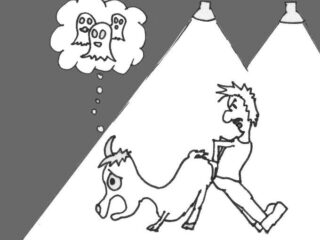 Using darkness and light to move animals