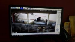 CCTV on computer screen